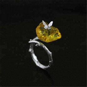 Natural-Silver-Looking-Back-Butterfly-amber-ring (3)